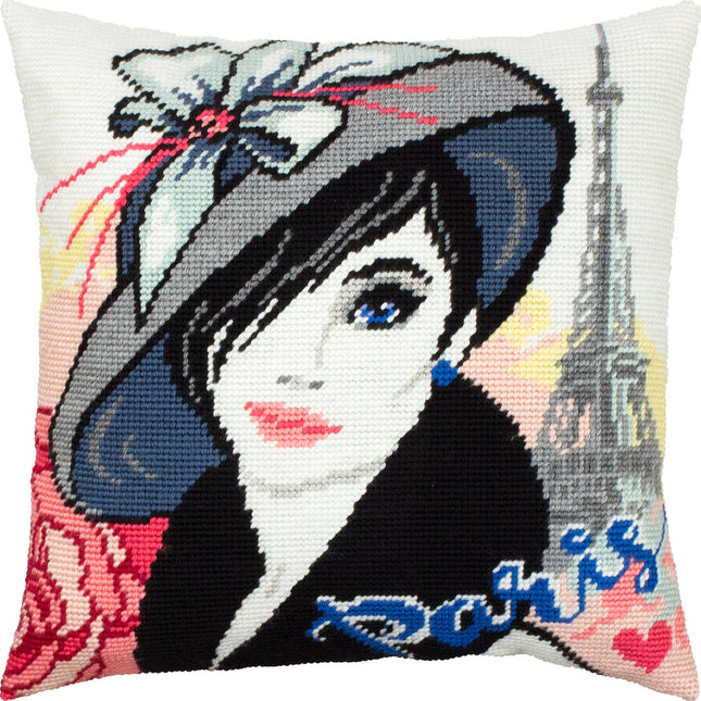Needlepoint Pillow Kit "Parisian"