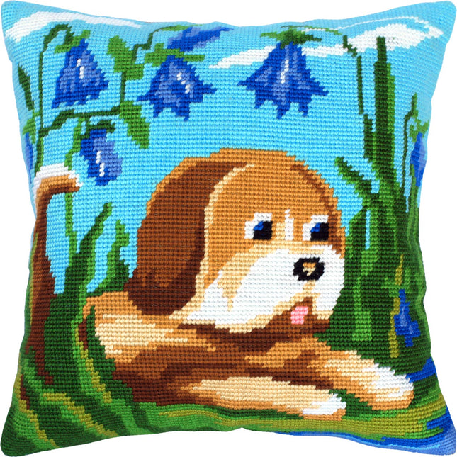 Needlepoint Pillow Kit "Puppy"