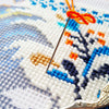Needlepoint Pillow Kit "Colorful Roosters"