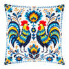 Needlepoint Pillow Kit "Colorful Roosters"