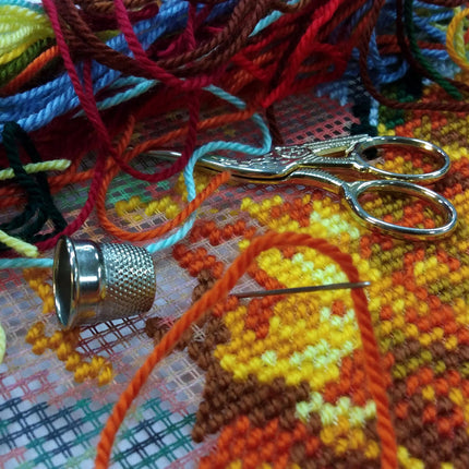 Needlepoint Pillow Kit "Sunflowers"