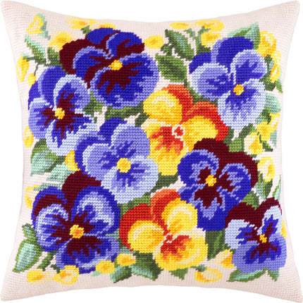 Needlepoint Pillow Kit "Spring Flowers"
