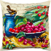 Needlepoint Pillow Kit "Sparrow and Cherries"