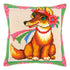 Needlepoint Pillow Kit "A Fox in Flowers"