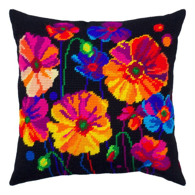 Needlepoint Pillow Kit "Colors of Night"