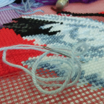 Needlepoint Pillow Kit "Cranes"
