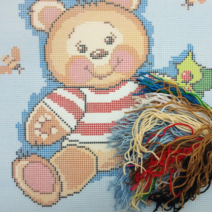 Needlepoint Pillow Kit "Teddy Bear"