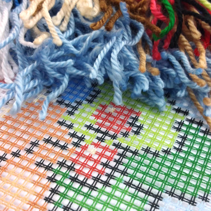 Needlepoint Pillow Kit "Teddy Bear"