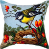 Needlepoint Pillow Kit "Tit at Her Nest"
