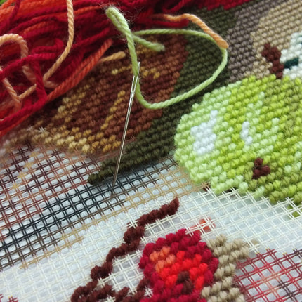 Needlepoint Pillow Kit "Gooseberry"