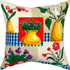 Needlepoint Pillow Kit "Vases and Flowers"