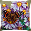 Needlepoint Pillow Kit "Red Admiral on Michaelmas Daisies"