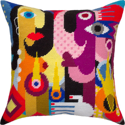 Needlepoint Pillow Kit "Women and Hands"