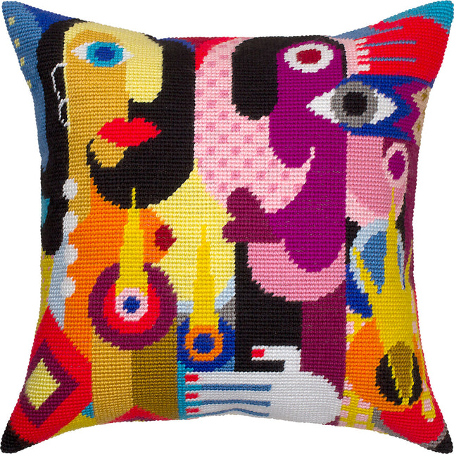 Needlepoint Pillow Kit "Women and Hands"