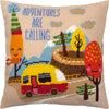 Needlepoint Pillow Kit "Adventures Are Calling"