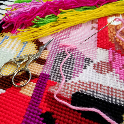 Needlepoint Pillow Kit "Music Vibes"