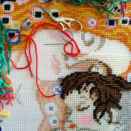 Needlepoint Pillow Kit "The Three Ages of Woman"