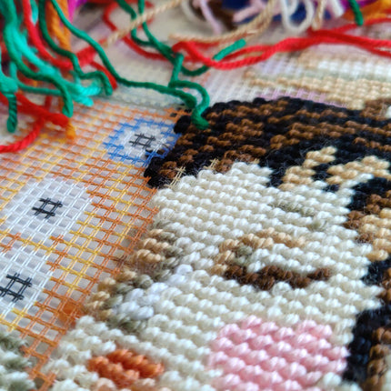 Needlepoint Pillow Kit "The Three Ages of Woman"
