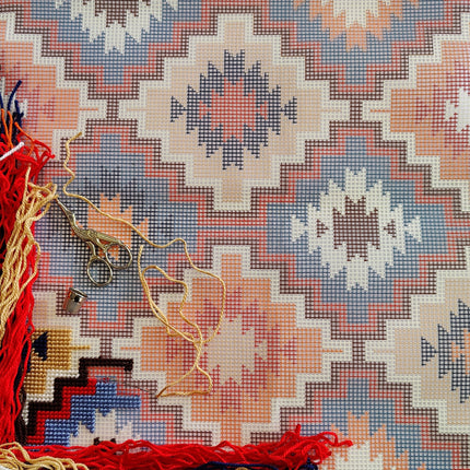 Needlepoint Pillow Kit "Puebla Mexican Pattern"