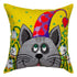 Needlepoint Pillow Kit "Cat in a Cone Hat"
