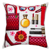 Needlepoint Pillow Kit "Red Is the New Black"
