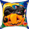 Needlepoint Pillow Kit "Halloween Cat"