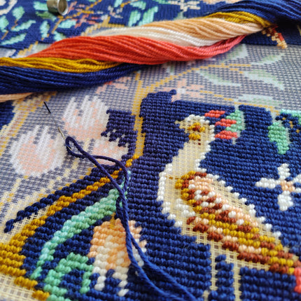 Needlepoint Pillow Kit "Birds"