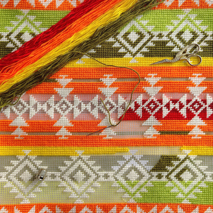 Needlepoint Pillow Kit "Guatemala"