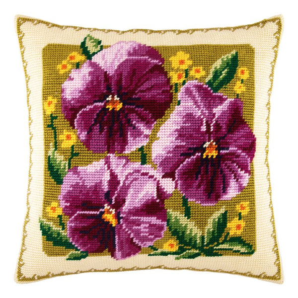 Needlepoint Pillow Kit "Viola"