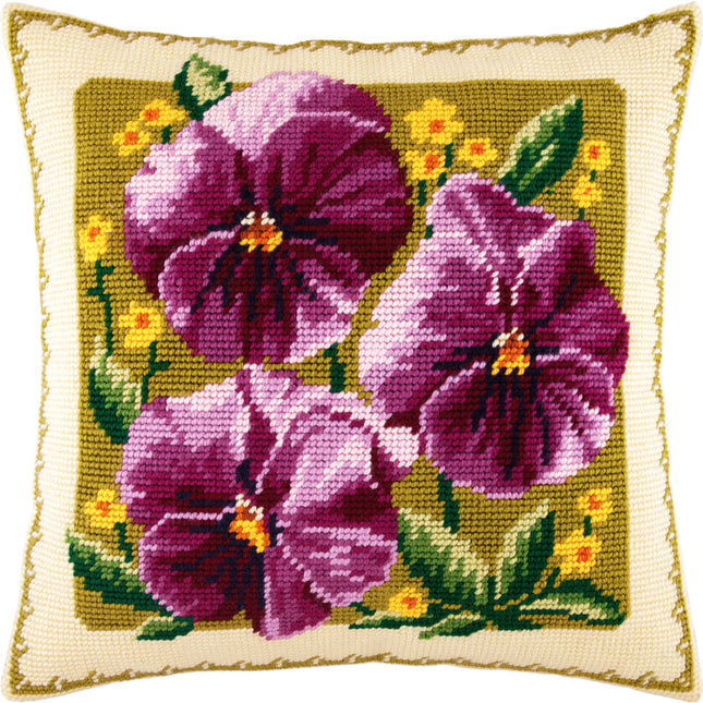 Needlepoint Pillow Kit "Viola"
