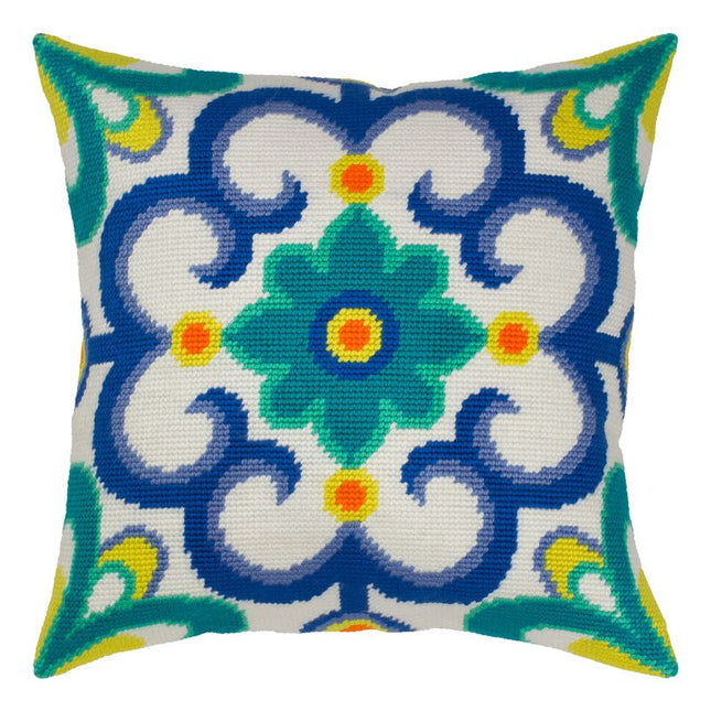 Needlepoint Pillow Kit "Portuguese ornament"