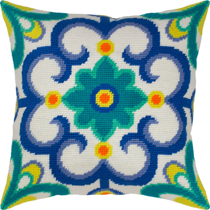 Needlepoint Pillow Kit "Portuguese ornament"