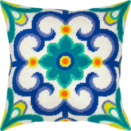 Needlepoint Pillow Kit "Portuguese ornament"