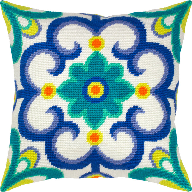 Needlepoint Pillow Kit "Portuguese ornament"