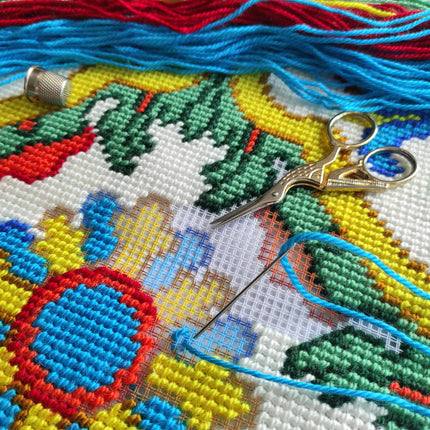 Needlepoint Pillow Kit "Celtic motifs. Autumn"