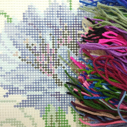 Needlepoint Pillow Kit "Cornflowers"