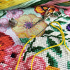 Needlepoint Pillow Kit "Summer flower bed"