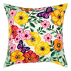 Needlepoint Pillow Kit "Summer flower bed"