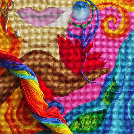 Needlepoint Pillow Kit "Fantasy. Summer"