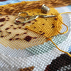 Needlepoint Pillow Kit "Morning coffee"