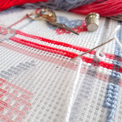 Needlepoint Pillow Kit "Christmas Collage"