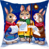 Needlepoint Pillow Kit "Hares’ Carols"