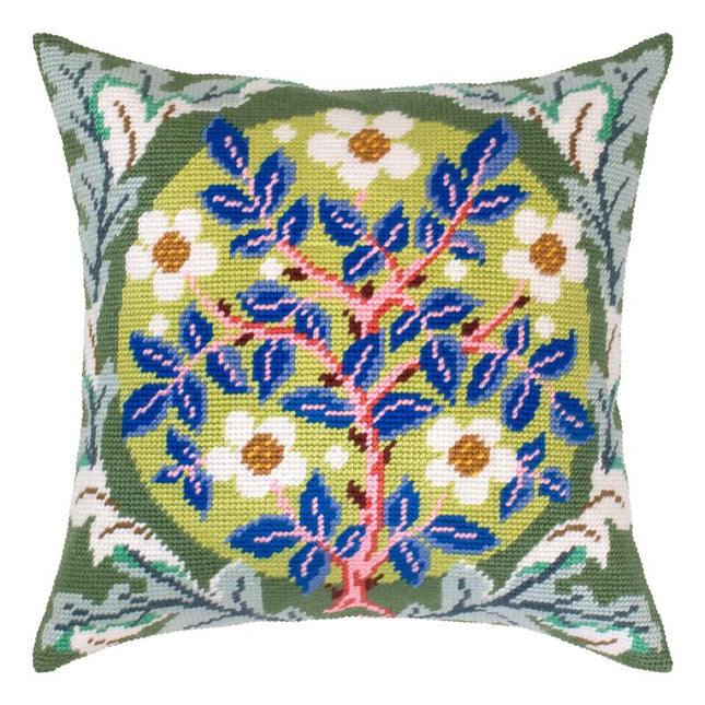 Needlepoint Pillow Kit "Rose Wreath"