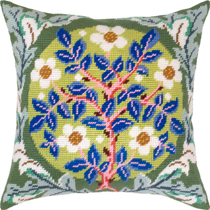 Needlepoint Pillow Kit "Rose Wreath"