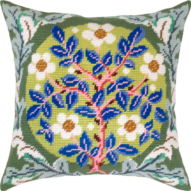 Needlepoint Pillow Kit "Rose Wreath"
