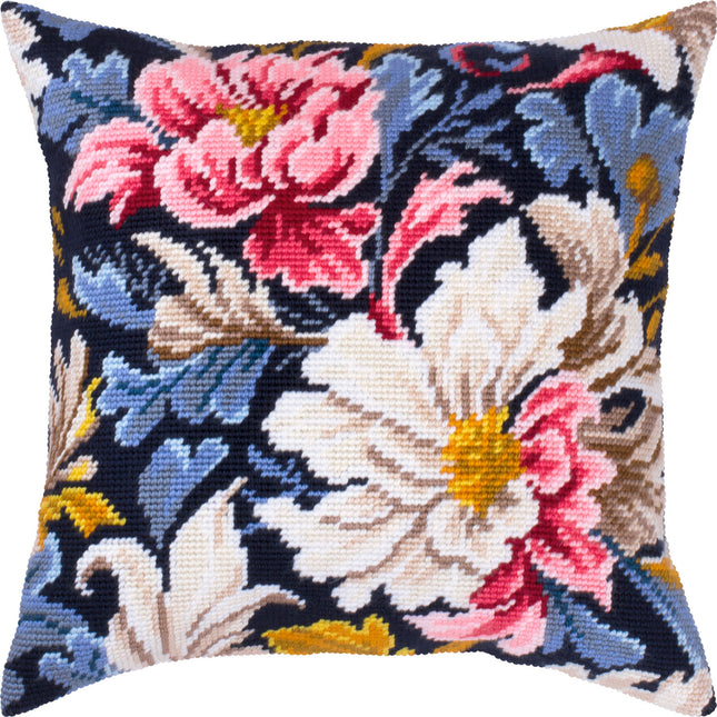 Needlepoint Pillow Kit "Peony"