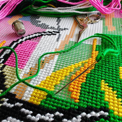 Needlepoint Pillow Kit "The Sorrows of the King"