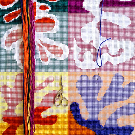 Needlepoint Pillow Kit "Panel with Mask"