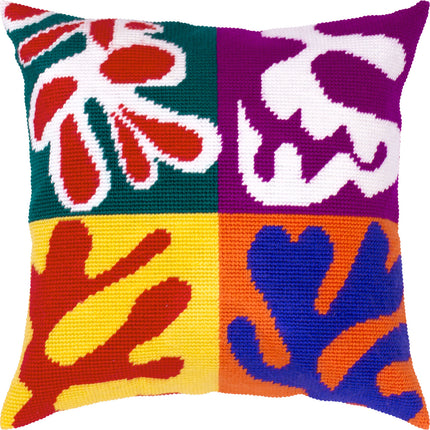 Needlepoint Pillow Kit "Panel with Mask"