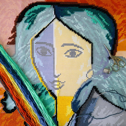 Needlepoint Pillow Kit "Portrait of Lydia Delectorskaya"